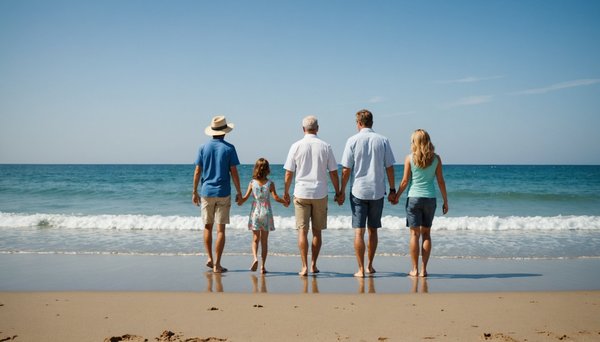 Vacances en famille au bord de la mer