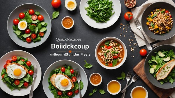 Recettes rapides pour des repas sains en moins de 30 minutes